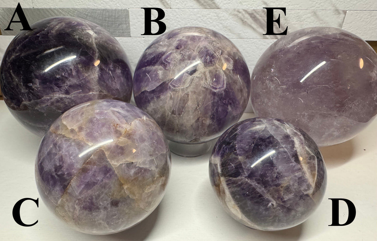 Amethyst Crystal Spheres