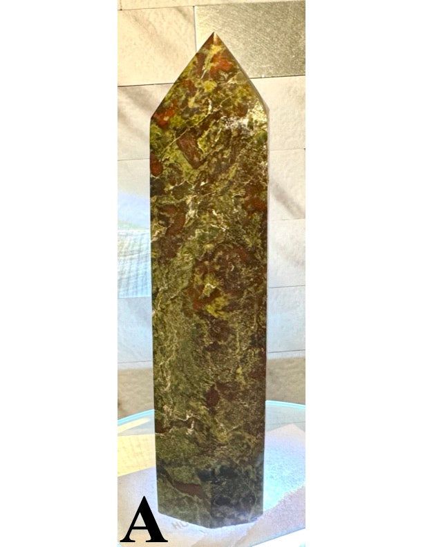 Dragon Blood Jasper Towers