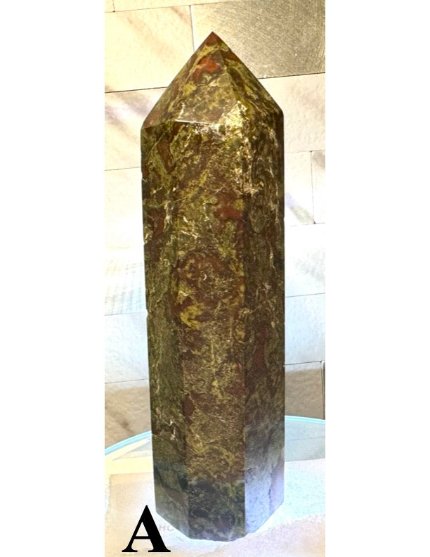 Dragon Blood Jasper Towers