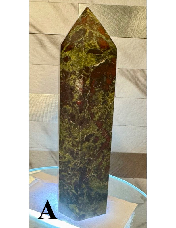 Dragon Blood Jasper Towers