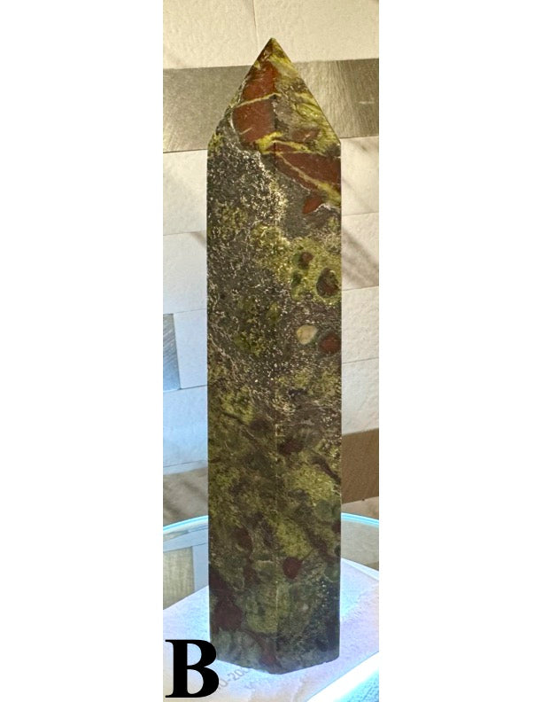 Dragon Blood Jasper Towers