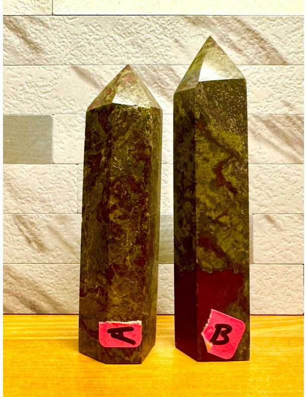 Dragon Blood Jasper Towers