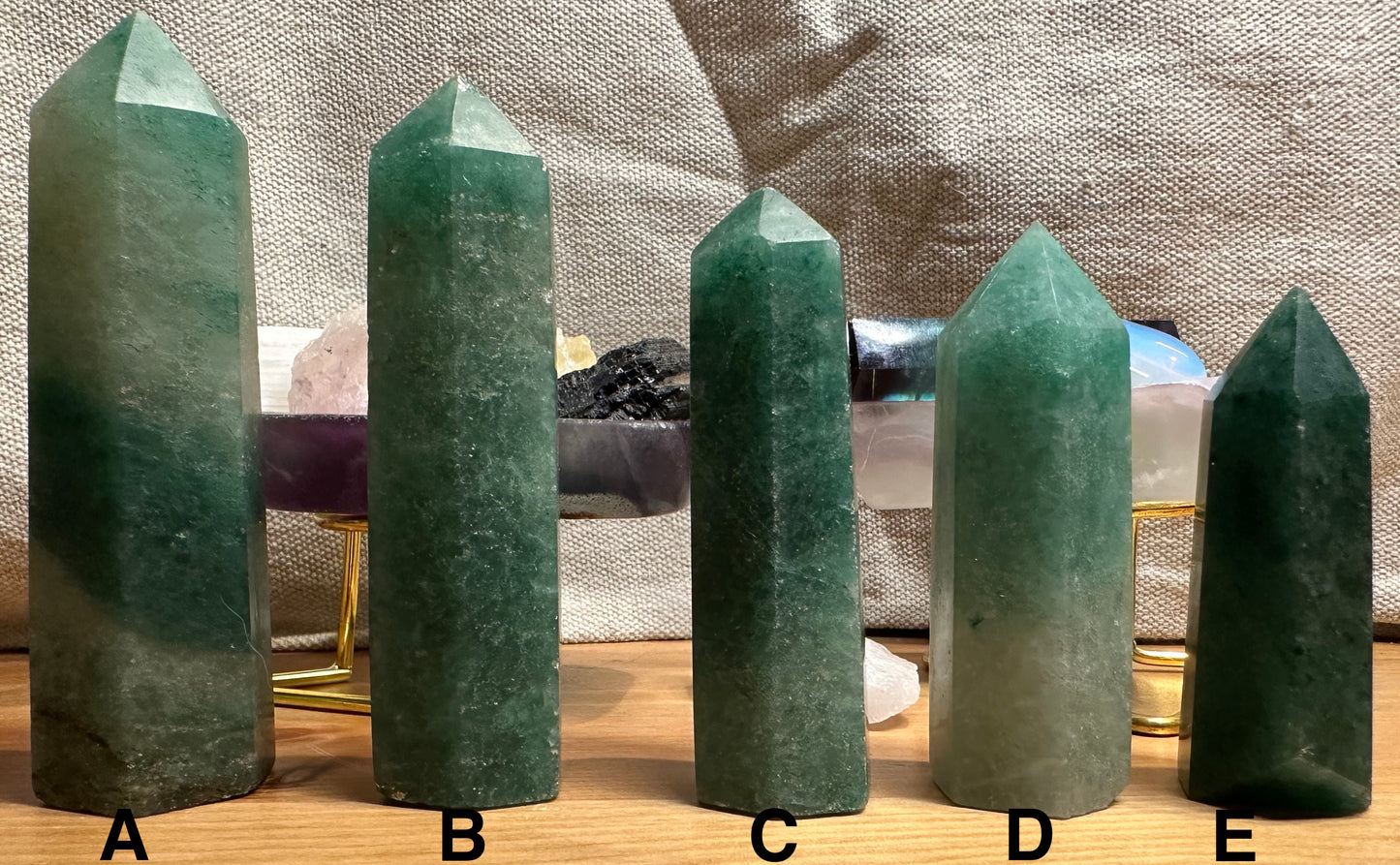 Green Strawberry Quartz Towers