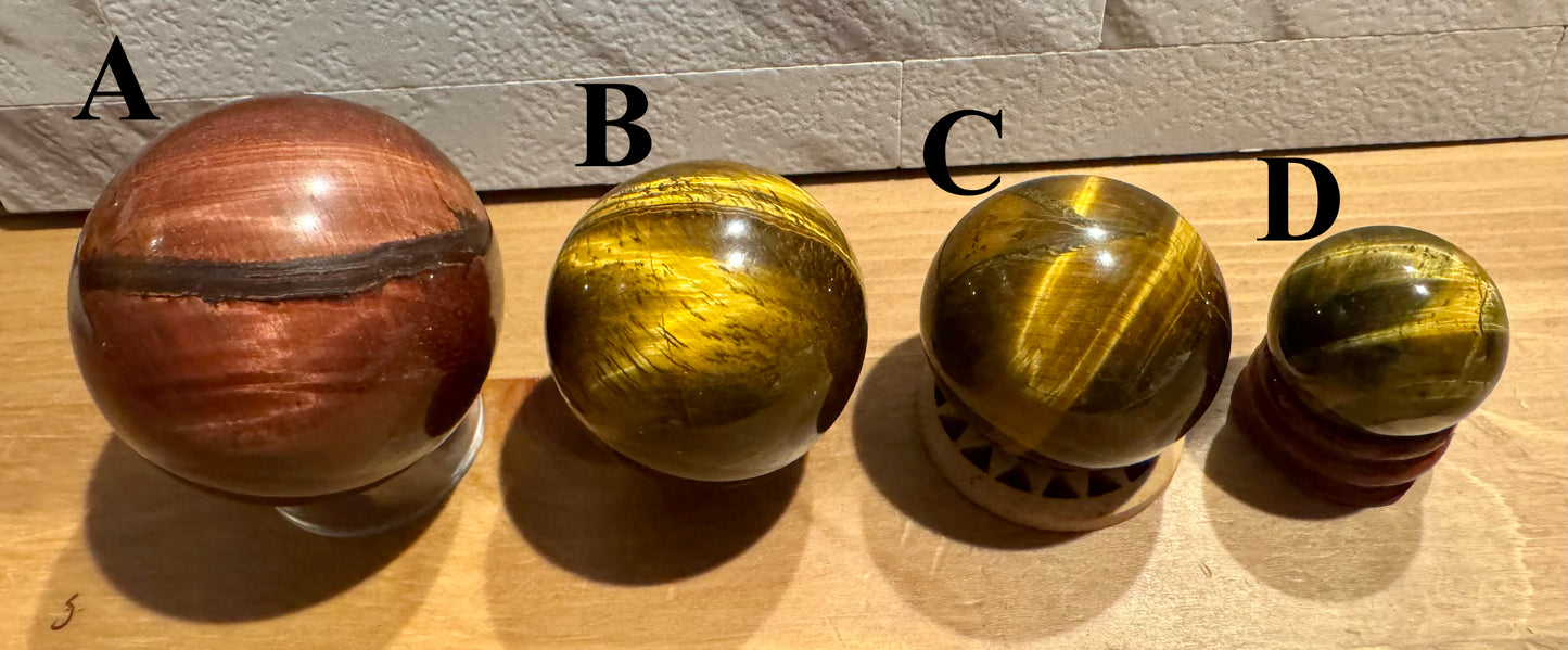 Tigers Eye Spheres